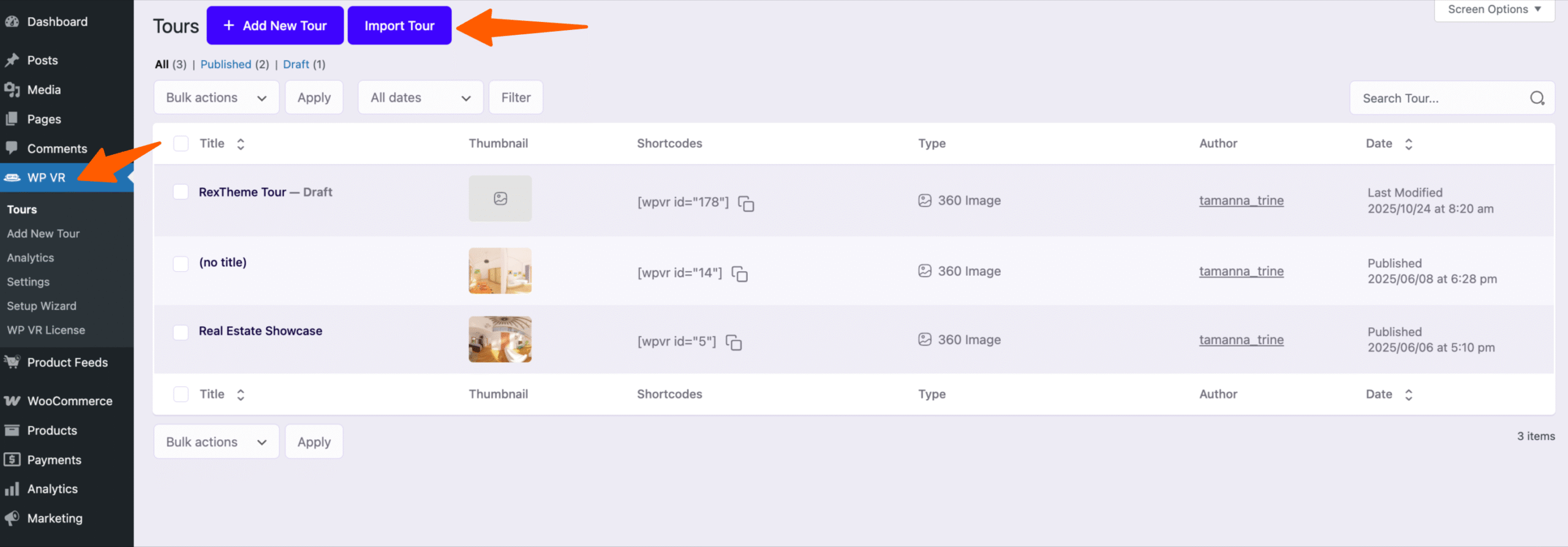 How To Export And Import Virtual Tours 3
