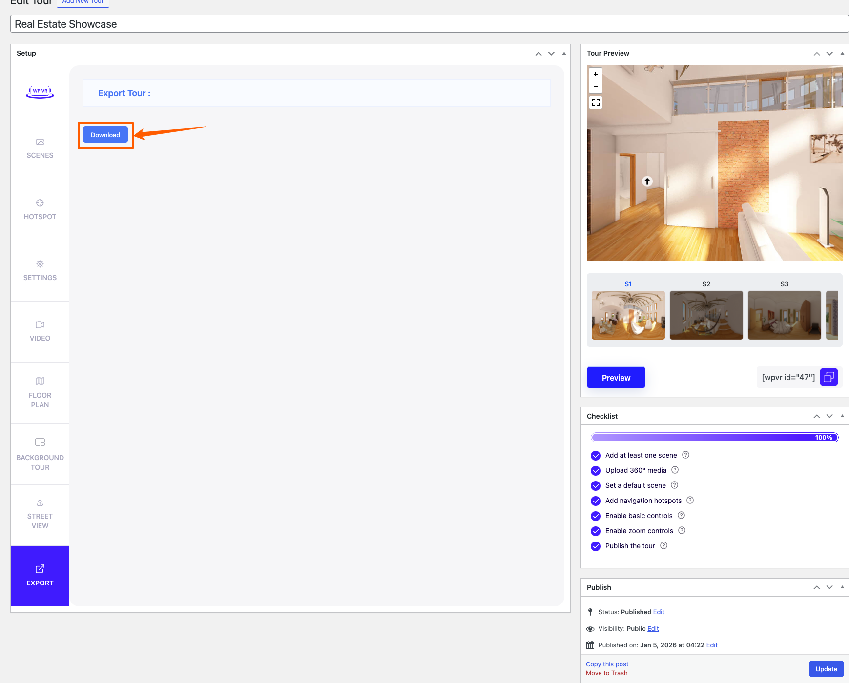 How To Export And Import Virtual Tours 2
