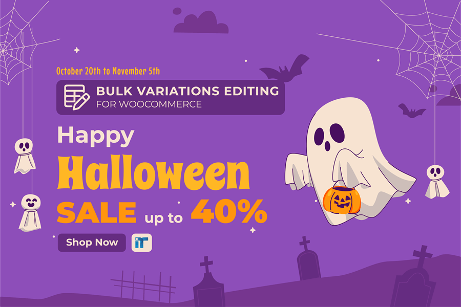 VBulkit - Bulk Edit WooCommerce Variations Halloween Deal