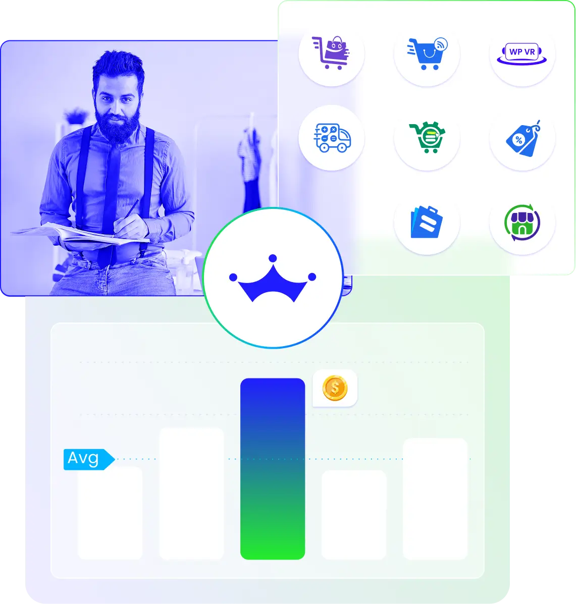 reflecting a happy man who got woocommerce sell kit