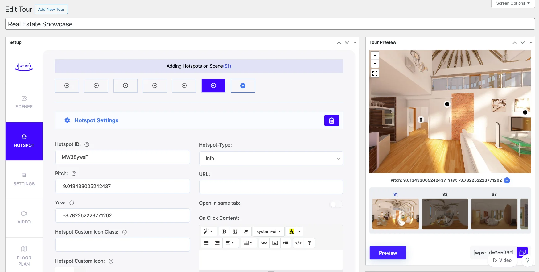 Add interactive hotspots