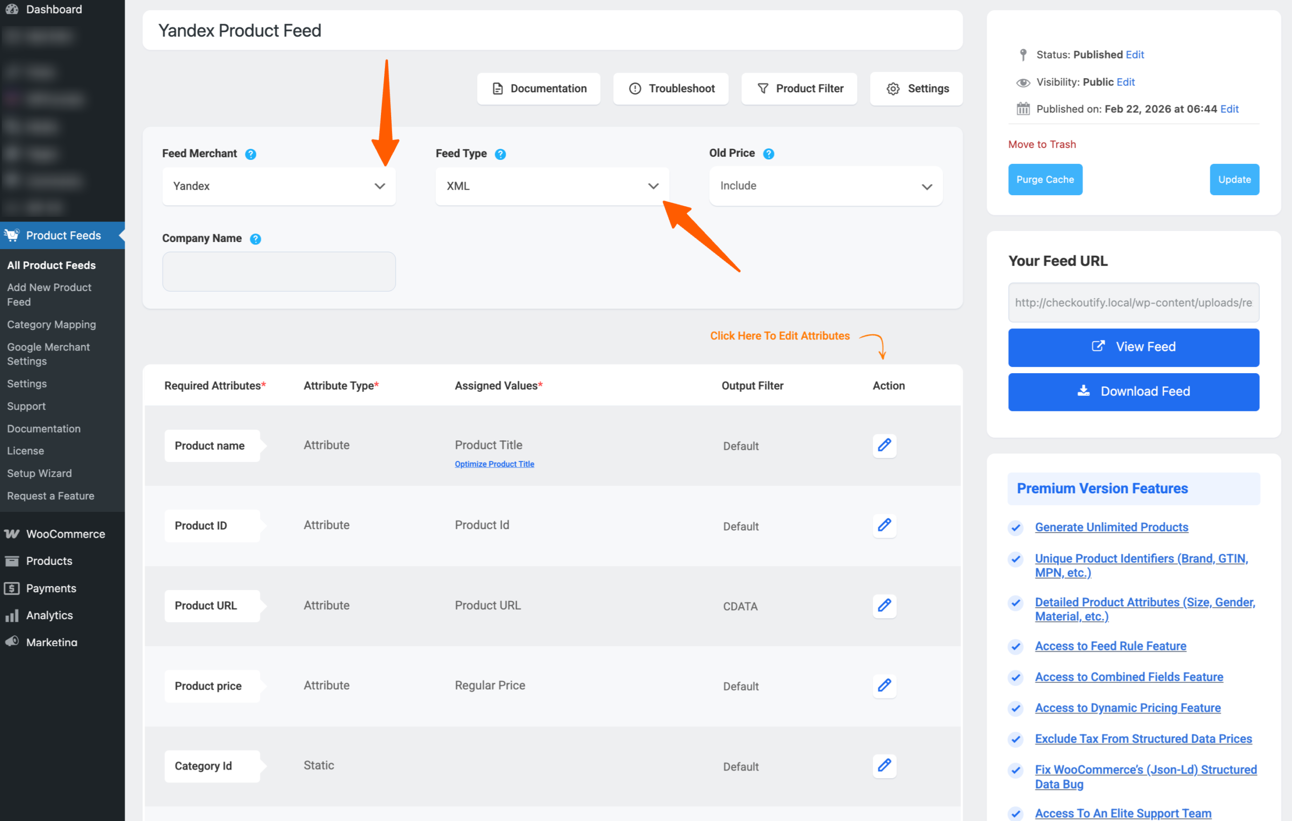 How to generate WooCommerce Product Feed for Yandex 1