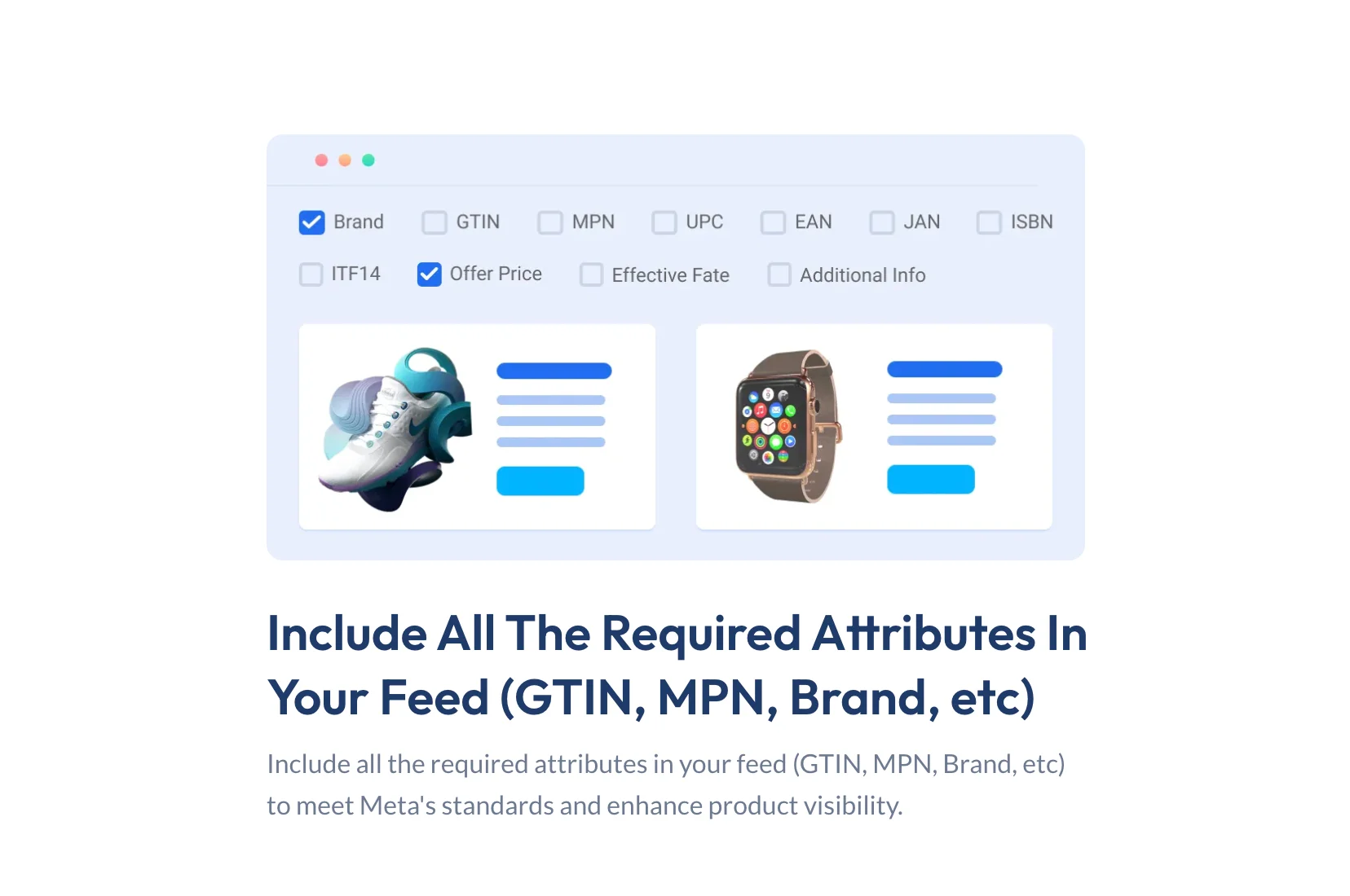 GTIN, MPN, Brand attributes