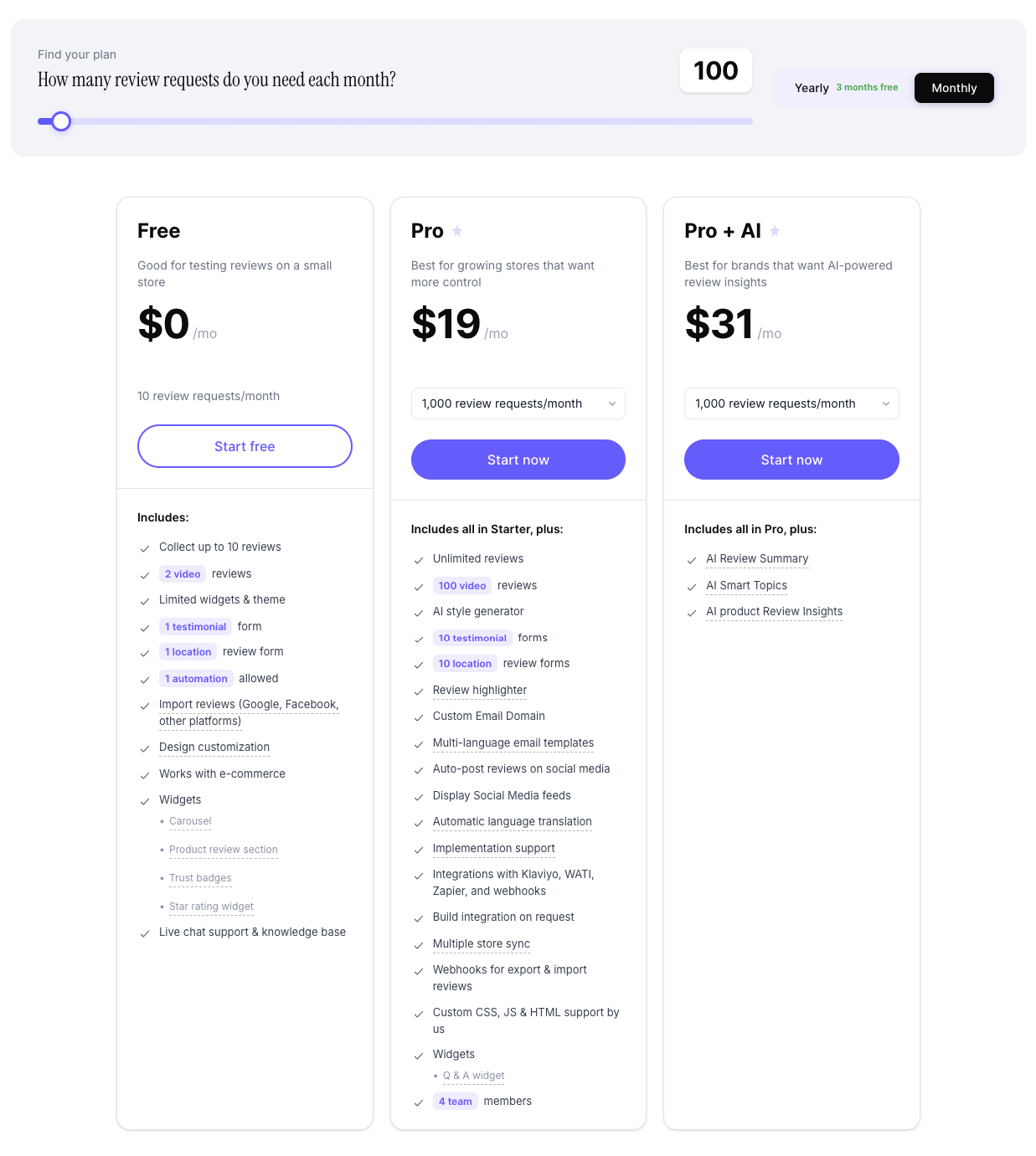 WiserReview Pricing - CusRev Alternatives