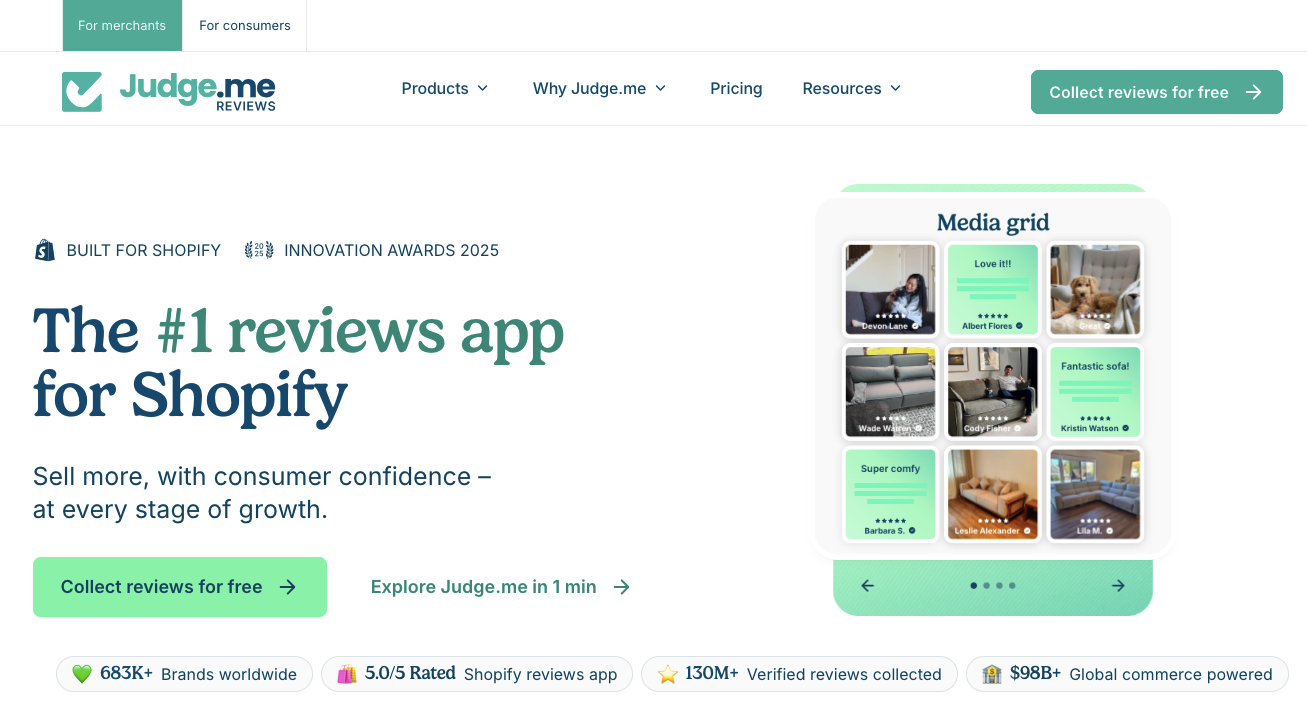 Judge.me - WiserReview Alternatives 