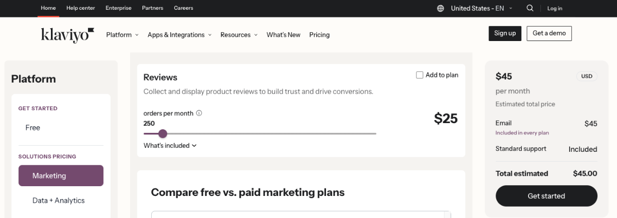 Kalviyo Pricing - WiserReview Alternatives 