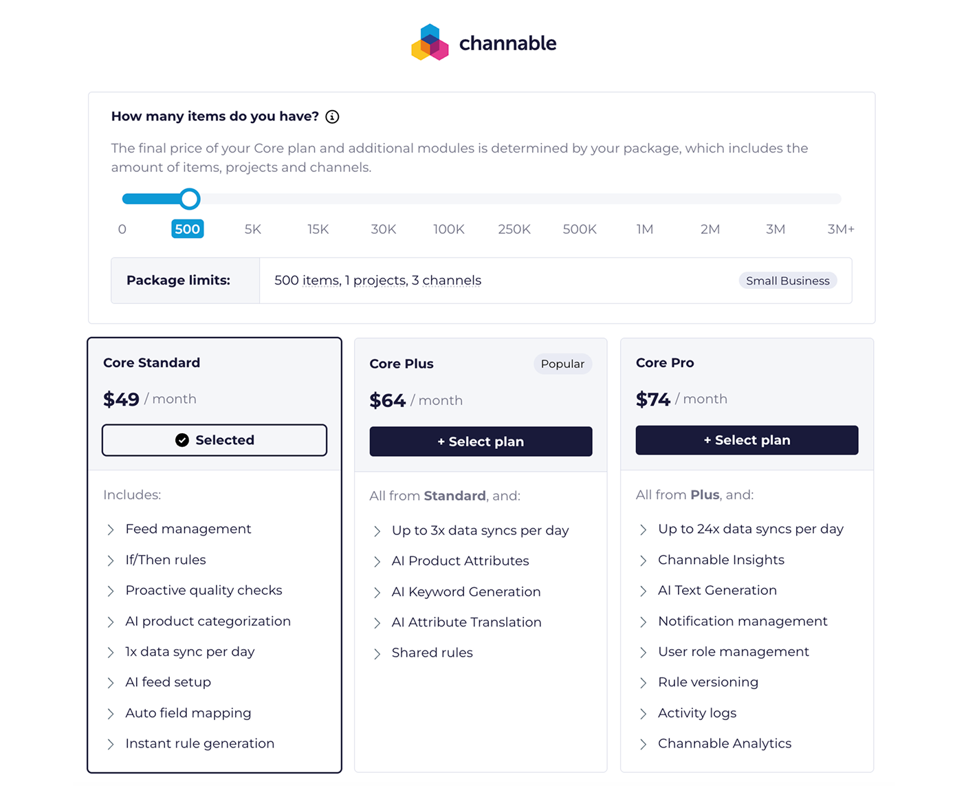 Channable Pricing