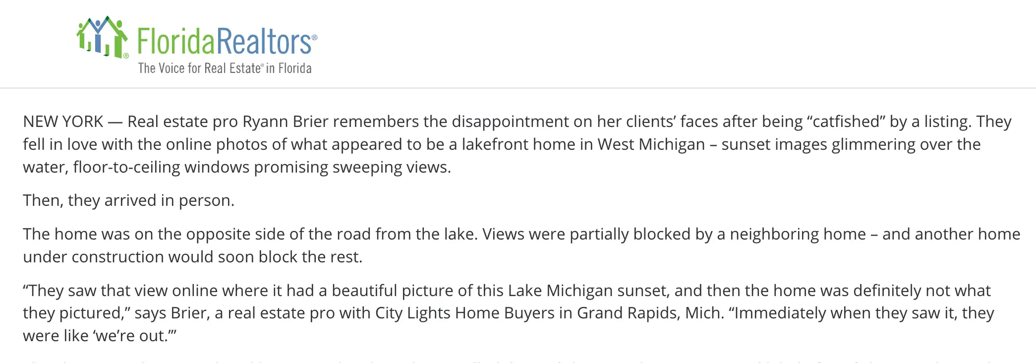 Ryann Brier shares how other realtors can digital edit property photos to trick buyers